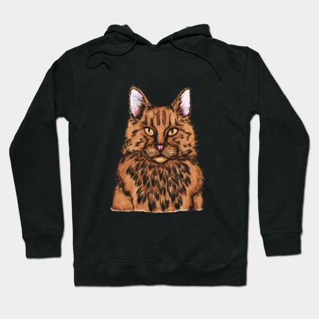 Cat Face Hoodie by CasValli